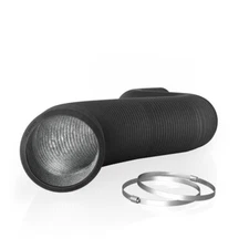Flexible 12-Inch Four-Layer Aluminium Ducting, 25-Feet Long, Ventilation Exhaust