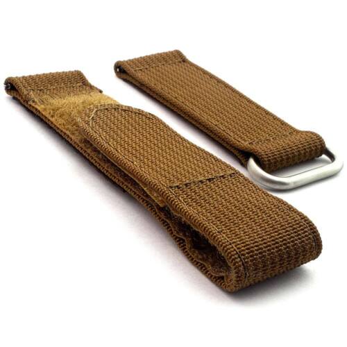 Quick Release Ribbed Nylon Hook & Loop Watch Strap Band 18 19 20 21 22 24 TP MM - Picture 24 of 53