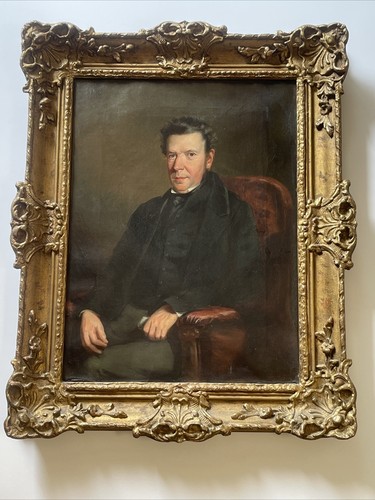 Antique Early American Portrait Painting 18th To 19th Century Estate Heirloom - 第 22/24 張圖片
