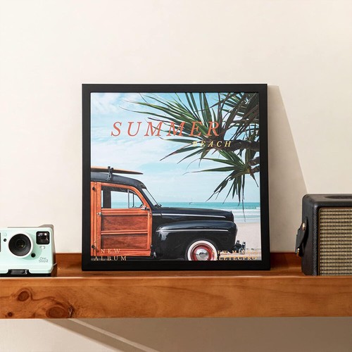 12" Vinyl Record Frame Wall Album Art Display Frame for LP Cover Sleeve Black - Picture 7 of 12