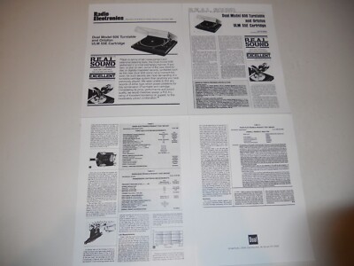 Dual 606 Turntable /Ortofon ULM 55e Review 1980 4 pages, Specs, Info, Articles