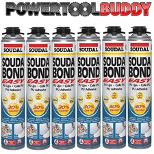 Soudal Plaster Board Adhesive Dry-fix GUN GRADE 750ml PU INSULATION Box Of 6