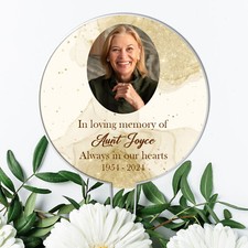 Personalised Memorial Grave Marker with Custom Name, Dates & Photo Grave Stake