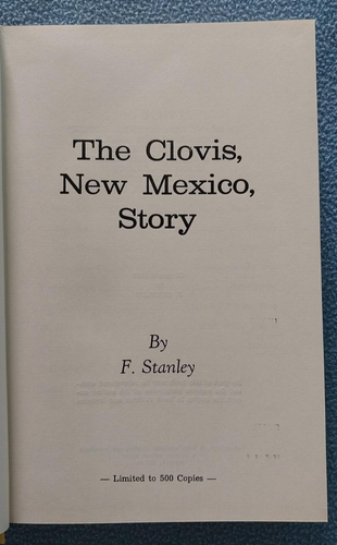 1966 Clovis New Mexico history book SIGNED 1st Limited Edition of 500 copies - Picture 4 of 6