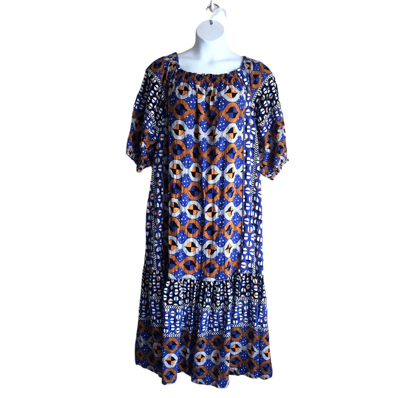 Anthropologie Womens Maxi Dress Plus 2X Geometric… - image 1