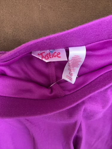 JUSTICE SKORT PURPLE SIZE 16 FLOWY W/POCKETS SUPER CUTE!! - Picture 3 of 3