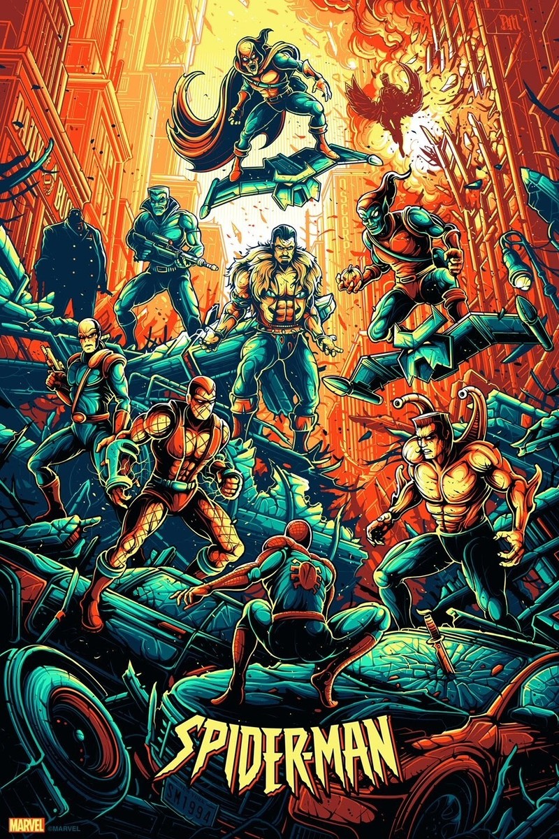 Spider-Man The Animated Series Villains Variant A by Dan Mumford