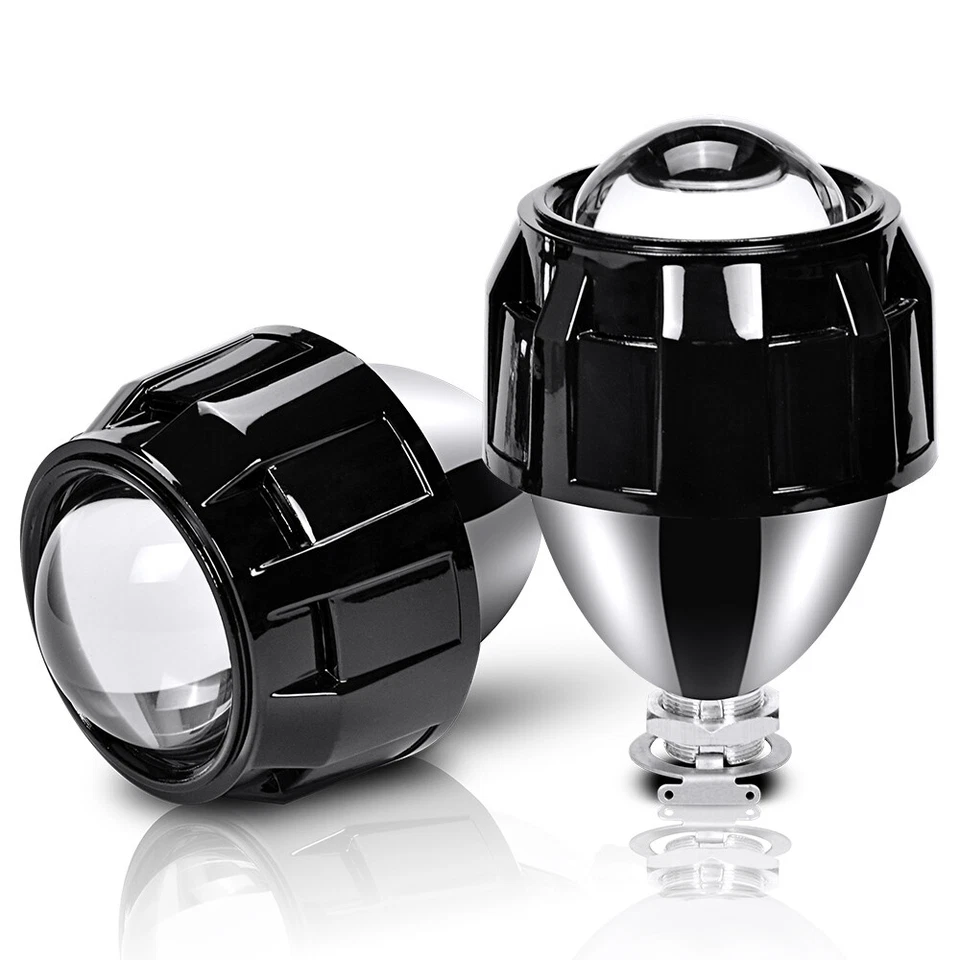 2X RHD 2.5" Bi-Xenon HID Projector Lens Hi-Lo Beam Car Headlight Retrofit H4 H7 - Image 2 of 4