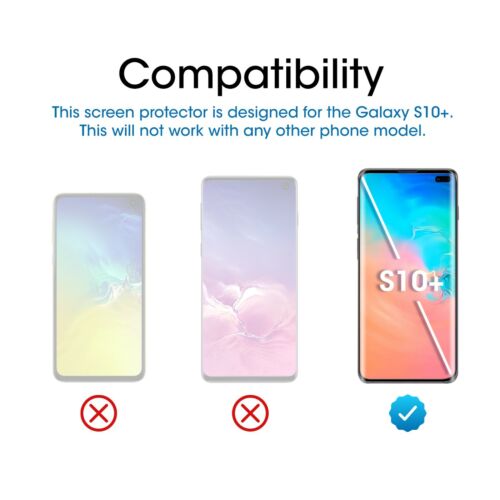Samsung Galaxy S10 Plus (+) amFilm Premium Prawdziwe szkło hartowane Ochrona ekranu - Zdjęcie 2 z 8