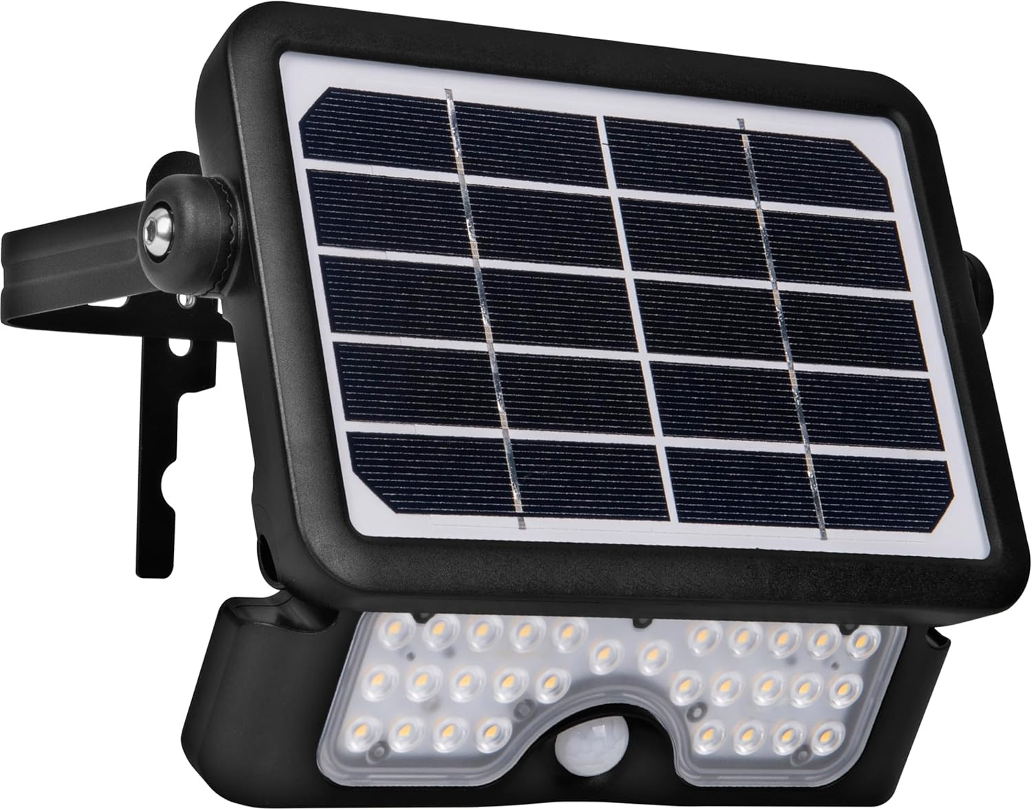Solar Powered LED Outdoor Floodlight with PIR Motion Sensor, Security Light, Ext