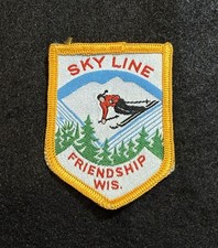 SKY LINE Lost Area Friendship WISCONSIN Ski Area Patch Souvenir Resort Travel