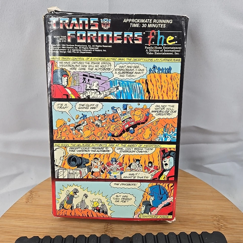 Transformers VHS Tape Vol 3 SOS DINOBOTS FHE Big Box Vintage 1984 80s  - Image 4 of 4