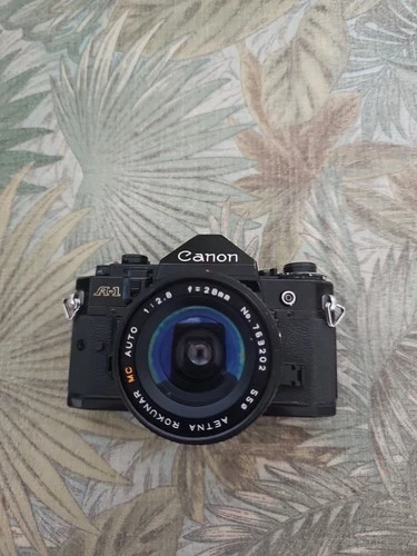 Canon A-1 35mm SLR Film Camera Working As Is 
