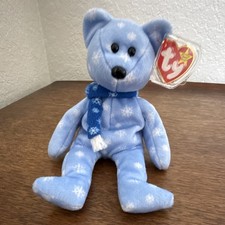 Ty Beanie Babies 1999 Holiday Teddy Bear Plush Toy - Blue