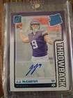 2024 JJ McCarthy Rookie Auto 14/49 SSP Perfect Auto! Skol!