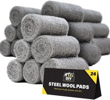 0000 Steel Wool for Mice Control - 24 Pack Fine Grade Stainless Wool...