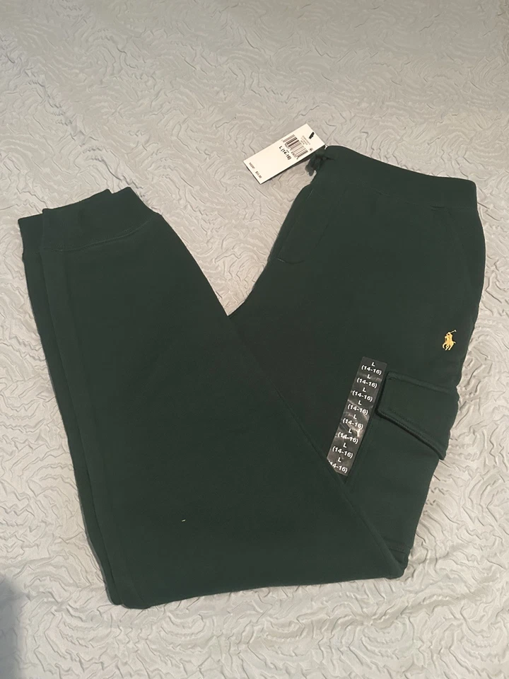 Traje Sudadera Polo Ralph Lauren Verde, Amarillo Logo Talla Juvenil L (14-16) Foto 3 de 4