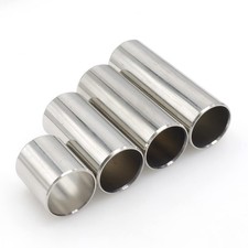 Cheerock 4pcs Guitar Slides Set, 4 Sizes Slide 4pcs, silver