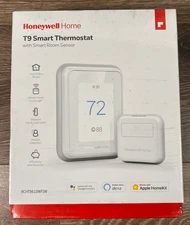 Honeywell Home T9 Wi-Fi Smart Thermostat with RoomSmart Sensor - White...