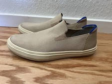 Rothy's The Original Slip On Sneaker Sand Beige Knit Shoes Women's Size 8.5