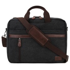 Laptop Bag for Men, Water Resistant 17.3 Inch Laptop Messenger Bag Slim Canva...