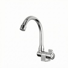 Robinet Chromé Levier Latéral Robinet Acier Inox Finition Polie