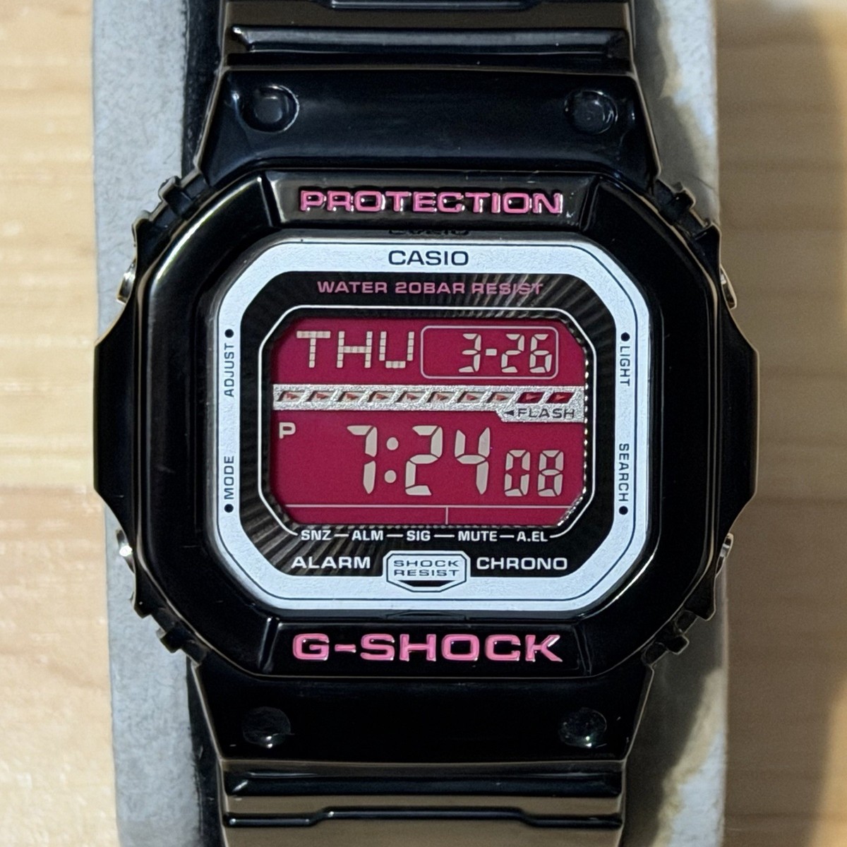 Casio G-Shock GLS-5600V-1 G-Lide Nylon Band Men's Digital Watch