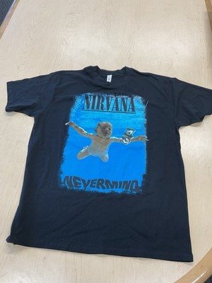 Nirvana Nevermind XL Black Graphic Tshirt 