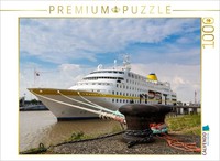 Calvendo Puzzle The Cruise Ship Is Anchored | 1000 Pieces, Finished Size 25.2 ×