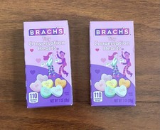 Brach's Tiny Conversation Hearts Candy Valentines Day Sweet 1oz Treat Box, 2pk