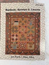 Quilt pattern Baskets, Berries  Leaves