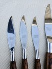 MCM Danish Modern Steak Knives & Carving Set Teak Handles Mode Danish — photo 5