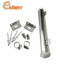 Silver Stainless Steel Radiator Coolant Overflow Catch Puke Tank 24oz 2x15 Silver Stainless Steel Radiator Coolant Overflow Catch Puke Tank 24oz 2x15