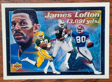 2001 UPPER DECK FOOTBALL JAMES LOFTON 13,091 YARDS CARD-AGT1125