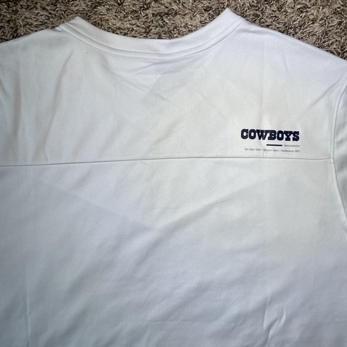 Nike Dallas Cowboys Sideline Coach Light Grey Long Sleeve Shirt Mens Size XL NEW - Picture 7 of 12