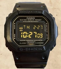 CASIO G-SHOCK DW-5600P Digital Watch Black Resin Band 200M Module 3229 R707W02