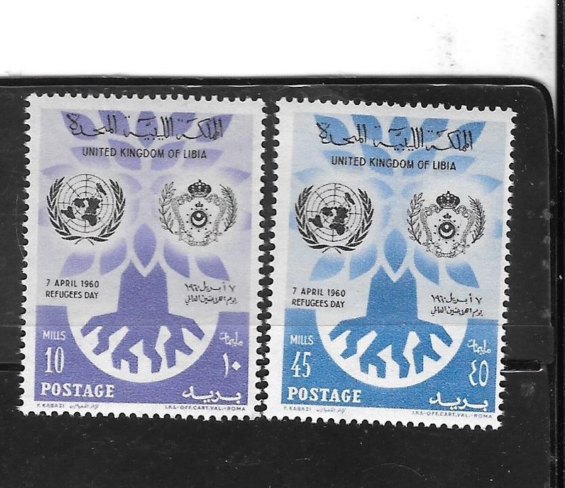 LIBYA SC#187-8 1960 U.N UNITED NATIONS MNH XF OLD PICTORIAL TOPICAL STAMP SET