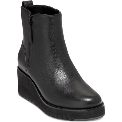 Cole Haan Womens ZG City  Leather Ankle Stretch Booties Shoes BHFO 7885
