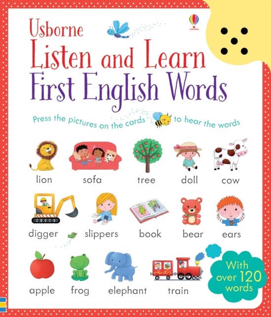 Listen and Learn First English Words by Mairi Mackinnon (Hardback Book)