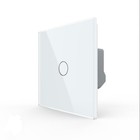 Interrupteur mural Smart Touch, panneau de verre 1 gang, compatible