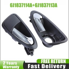2X Manija puerta interior delantera coche 6J1837114A 6J1837113A para Seat Ibiza 2009-2017