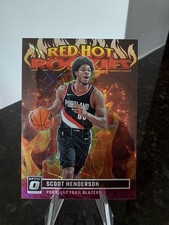 2023-24 Donruss Optic Scoot Henderson Red Hot Rookies Pink Velocity RC #/79
