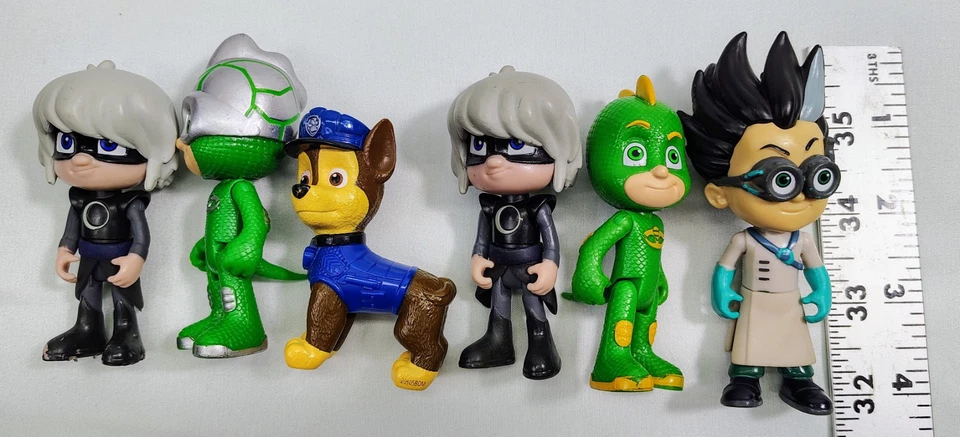 Lot Of 6 PJ Masks & Paw Patrol Figures 3"-4" Figurines  - Image 3 of 3