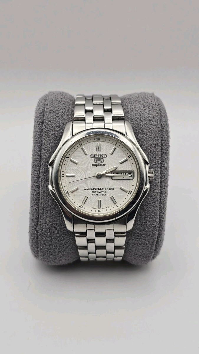 Rare Seiko 5 Superior White Men's Watch | eBay