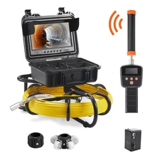 Uimoso 9 Inch Sewer Camera 50m/164ft Pipe Inspection Camera w/ 512hz Sonde 720p