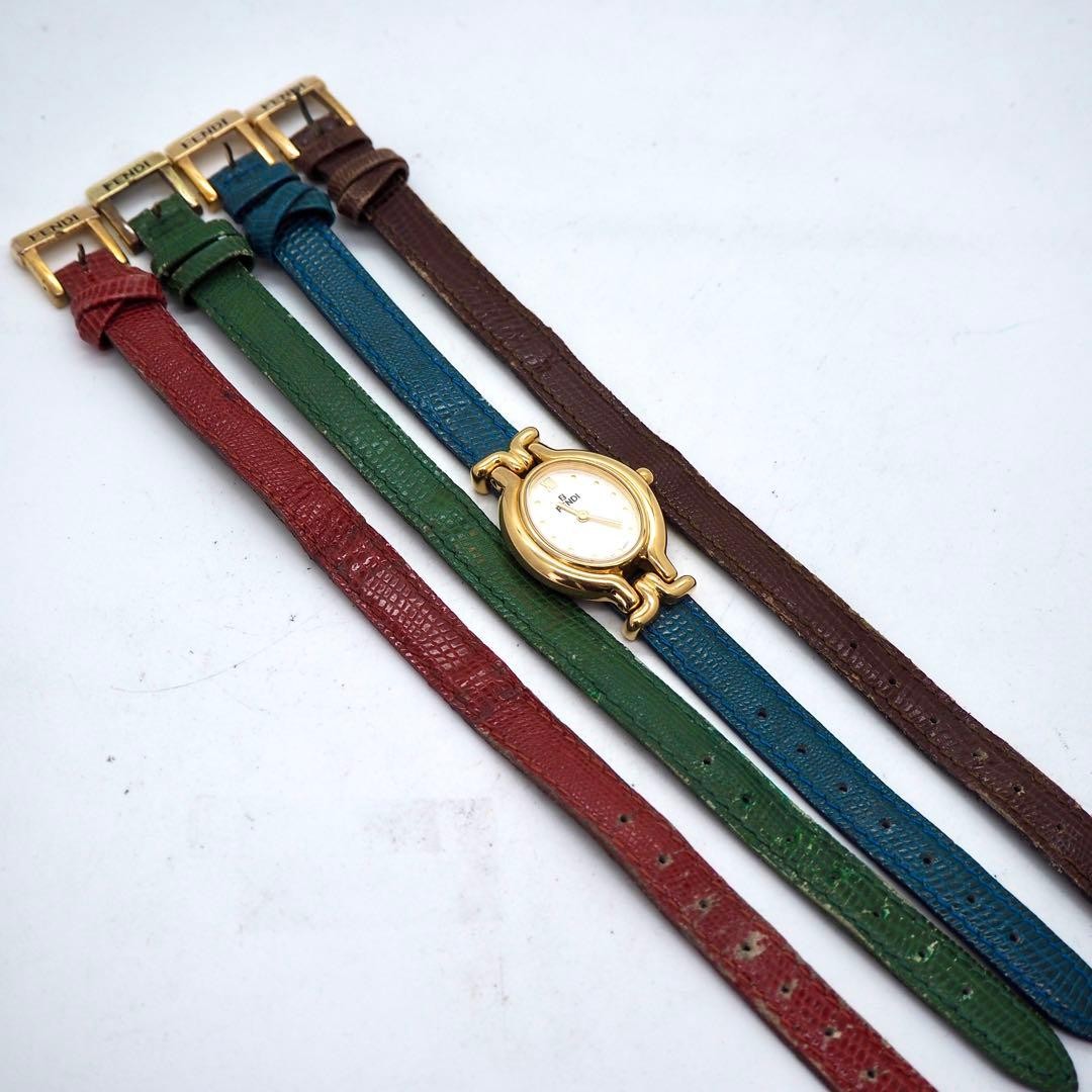 FENDI Watch with Box 640L Chameleon Gold Oval Fendi,18962 thumbnail 6