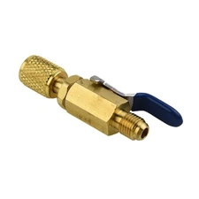 Brand New Straight Ball Valves Brass For HVAC 1/4" AC For HVAC 1/4\" AC