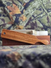 New Custom Made Turkey Box Call Made From Hackberry With Granadillo Paddle