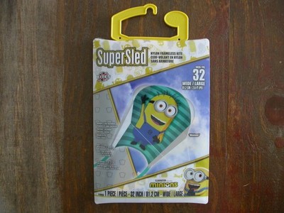 Minions X Kites Super Sled Nylon Frameless Kite 32 Inch Large - New - SEE PICS!!