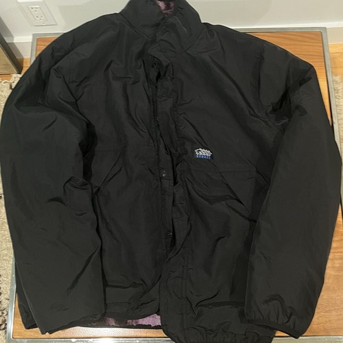 STUSSY Reversible Tie Dye Micro Fleece Sherpa Jacket L Green / Purple / Black - Picture 10 of 15